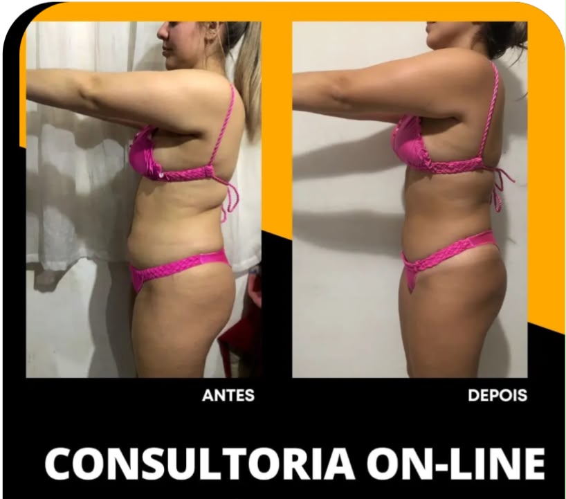 Comparação de antes e depois enviada para a consultoria